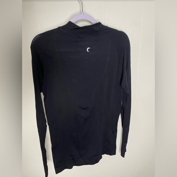 Zyia fog performance 1/4 quarter zip pullover top Black Large - Picture 7 of 7